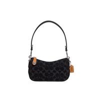 Coach Swinger 20 Classic Monogram Zip Closure Handbag With Card Slots Women handbags Black CF113-LHDRJ Basic Set (Bag+Dust Bag)