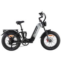 Elektrinis dviratis Cyrusher Kommoda 3.0 750W Variklis 20  Stori Ratai Pilnai Amortizuojamas E-Dviratis 48V 20AH Hidrauliniai Diskiniai Stabdžiai Maksimali Apkrova 150Kg No Accelerator-25Km/h