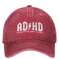 ADHD Kelias į Ei Žiūrėk Voverė Išplautas Beisbolo Kepuraitė Klasikinės Hip Hop Tėčio Kepurės Vasaros Poros Moterys Apsaugos Nuo Saulės Snapback Kepuraitė One Size gray
