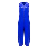 Unisex Adults Waterproof Diaper Cover Sleeveless Zip Up Bodysuit Elastic Leg Opening Romper Adaptive Jumpsuit S