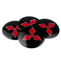 4pcs 56mm Mitsubishi Badge Car Tire Hub Center Sticker for Mitsubishi Ralliart Lancer EX Outlander ASX Galant Car Accessories 56mm sticker