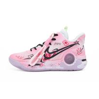 Nike KD Trey 5 IX Pink Hacker Hand Drawn Graffiti Slip Resistant Abrasion Resistant Mid top Vintage Basketball Shoes DJ6922-100(Team240-) 46