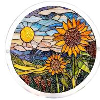 Acrylic Suncatcher Window Decoration 2D Layered Stained Glass Style Hanging Ornament with Chain for Indoor Outdoor Display One Size
