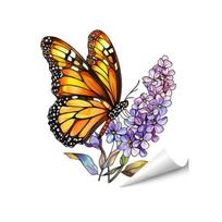 Spring Summer Flowers Window Clings Double Sided Tulip/Rose/Wildflowers in Vase Decals Anti-Collision Glass Door Stickers F
