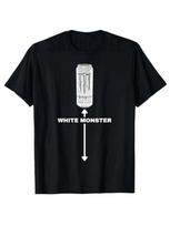 Balta Monstro Juokinga Juokdarys Vyras Draugai Marškinėliai Humoriškas Sarkastiškas Pasakymas T-shirt Vyriška Mada Gėrimo Mėgėjas Grafinis Viršus Gėrėjas Dovana S įvairiaspalvis