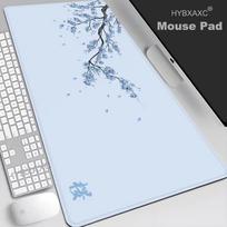 Japan Cherry Blossom Mouse Pad Gray Laptops Gaming Deskmat Sakura Mousepad Anime Office Carpet Gamer Keyboard Computer Desks 600x300x2mm