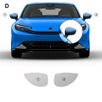 TPU 2026 2027 HONDA PRELUDE Automobilio Priekinių Žibintų Galinio Vaizdo Veidrodėlio Durų Juostelės Plėvelė TPU Išpjauta Anti-Scratch Skaidrus Dūminis Lipdukas Priedai. clear door strip blue