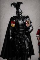 Juodas Kryžiuočio Riterio Pilno Šarvo Rinkinys Plieninė Barbuta Šalmas Viduramžių Kariūno LARP Cosplay Kostiumas gray
