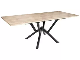 Išskleidžiamas valgomojo stalas ANSELL šviesiai rudas 160/200 cm 90 cm