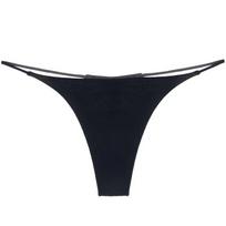 Women Low Rise Thin String Thong Panties Solid Leopard Zebra Print Sexy Micro T-back Underwear Multi Color Lingerie For Daily Beach Wear S