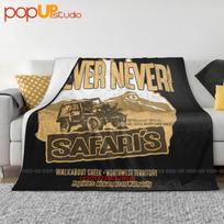80S Film Movie Crocodile Dundee Inspired Never Safari Ultra-Soft Blanket Quilt Winter Sofa Cover Bed Covers Size: 75*100cm, Weight: 230 GSM