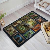 Cicada Variations Art Pattern Rug Floor Mat for Living Room or Bedroom Soft and Comfortable Carpet a Gift for Birthday and Holiday. 40x60cm( 15x23in )