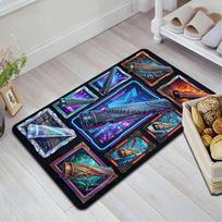 Cybernetic Guzheng Innovations Pattern Rug Floor Mat for Living Room or Bedroom Soft and Comfortable Carpet a Gift for Birthday and Holiday. 40x60cm( 15x23in )