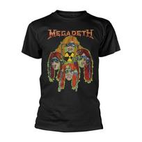 Megadeth Nuclear Glow Heads Licensed Tshirt Unisexs L