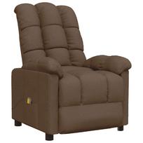 Massage Chair Brown Fabric
