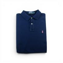 Seconde vie - Polo manches courtes Homme Marine - Bon état M