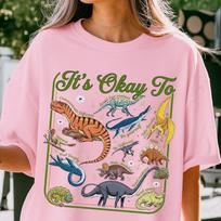 It's Ok To Be Different Autism Dinosaur Shirt, Autism Dinosaur Tee, Neurodiversity Awareness Shirt, Autism Mom Tee,Special Education Teacher M