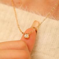 Simple Fashion Water Drop Small Pendant Pearl Necklace For Women Jewelry Trending New Women's Zircon Collarbone Necklaces