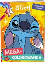 Stitch. Mega coloring book. Glitter stickers.