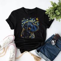 Cane Corso Dog Starry Night Dogs Lover Gifts Graphic Unisex T-Shirt XL