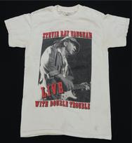 Vintage Stevie Ray Vaughan Live With Double Trouble 1989 Tour T Shirt 80s M XL