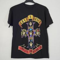 GUNS N' ROSES Appetite For Destruction L LARGE Official T-Shirt Black Band Logo Unisex T-Shirt S