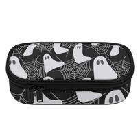 Pencil Case Casual 300D Polyester Spacious Storage Zip Around Closure with Main Compartment Mesh Pocket and Pen Slots for Students One Size