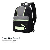 PUMA Fabric Backpack Regular Unisex Black 078962-01 One Size 1