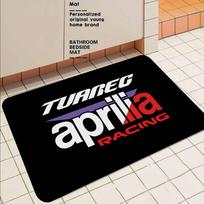 Popular Motorcycle A-Aprilias Logo Floor Mat Cheaper Anti-slip Modern Living Room Balcony Printed Bedside Mats 40cm x 60cm