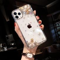Mielas Diamond Sparkle Eifelio bokšto kvepalų dėklas, skirtas Samsung S23 S22 Ultra S21 S20 FE Plus A14 A24 A34 A54 A13 A23 A33 A53 A12 A32 A52 / iPhone 15 iphone 14plus juoda