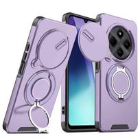 For Xiaomi Redmi 14C 4G Case Armor Shockproof Slide Camera Lens Magnetic Car 360 Ring Stand Protect Cover For Redmi 14C Case For Redmi 14C
