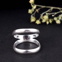 Full Finger Arthritis Splint Ring – Adjustable Silver Thumb Support Ring, Handmade Therapy Band for Joint Pain Relief, Healing Jewelry Gift for Her 3