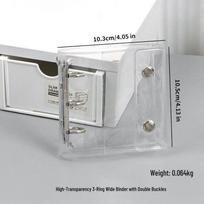 M5 Transparent PVC Binder Cover for A6/A7 Photocards & Stickers