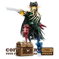 Movie Action Figures DIY Bricks Model Pirate Ship Captain Octopus MOC Building Blocks Dolls Adult Children Christmas Gift