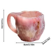 Mineral Crystal Mugs 11 Oz Mineral Crystal Drinking Mug For Coffee Large Caliber Bar Club Mug Party Tea Cups Funny Coffee Cups other rožinė