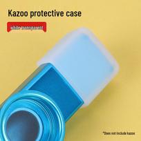 Professional Metal Kazoo with Silicone Cover - Portable Beginner Musical Instrument Mouthpiece Protector