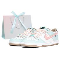 Nike Dunk Abrasion Resistant Abrasion Resistant Low top Skateboard Shoes Women's Mint DX6063-131(Team1375-BAG) 35.5