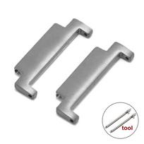 Metaliniai laikrodžio apyrankės adapteriai 18 mm į 20/22 mm, 20 mm į 18/20/22 mm, 22 mm į 22 mm, 18 mm greito atleidimo kaiščiai, jungtys, laikrodžio priedai 18mm to 20mm gray