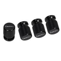 4pcs Car CNC Aluminum Tire Valve Air Port Stem Cover Caps for Seat Leon Accessories juoda