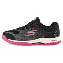 Skechers Viper Court Lightweight Breathable Low-Top Casual Running Shoes Women sneakers Black 172070C-BKPK 35
