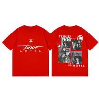 Rock Band Tokio Hotel Graphic T Shirts Unisex Women Fashion Vintage Short Sleeve Tshirts High Quality 100cotton Oversized Tshirt 4XL