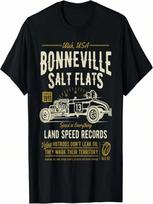 Retro Bonneville Salt Flats Utah Vintage Hotrod Design T-Shirt S