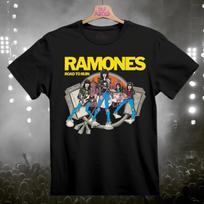 Ramones Road to Ruin Black Unisex Punk Rock Band T-Shirt 80's 90's Punk Tees XXXXL
