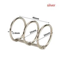 2Pcs Metal 3 Rings Binder Notebook Hinged Rings Album Spiral Binder Rings Loose Leaf Circle Binding Clip Scrapbook Accessories