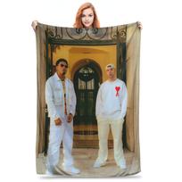Quevedo Album Donde Quiero Estar Blankets Super Soft Flannel Sofa Throw Blanket for Home Bedroom Outdoor Throws Bedspread Quilt Size: 75*100cm, Weight: 230 GSM