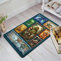 Dinosaur Collection Pattern Rug Floor Mat for Living Room or Bedroom Soft and Comfortable Carpet a Gift for Birthday and Holiday. 40x60cm( 15x23in )