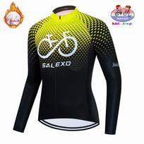 2026 Winter Fleece Children's Cycling Clothing Keep Warm Kids Jersey Bike Suit Jacket Clothes MTB Kids Cycling Trousers Equipage XS