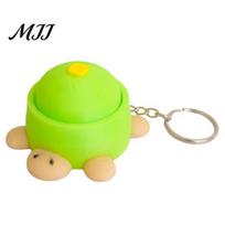 Animal Keyring Keychain Pendant, Cartoon Turtle Design 3D Printed Key Holder Food Keychain, Stress-Relief Buttons Finger-Clicking