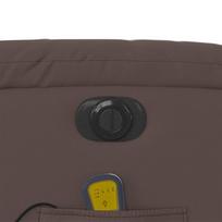 Electric Massage Chair Brown Faux Leather