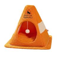 Beware Of Cats Beds! Fun Signs For Catshouses, Enclosed, Thickened, And Warm Cats Beds, Suitable For Both Indoor And Outdoor Use. one size